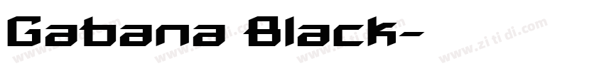 Gabana Black字体转换